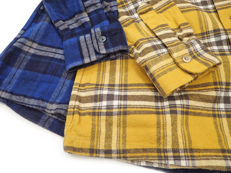 【GO WEST】FLEECE LINED HEAVY TWILL CHECK