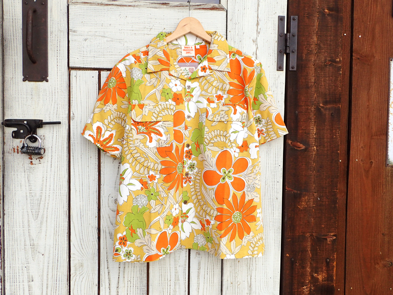 【HAVE A GRATEFUL DAY】OPEN COLLAR S/S SHIRT