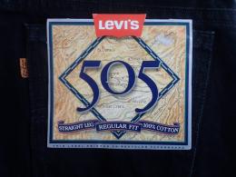 LEVI'S 505 BLACK DENIM PANTS