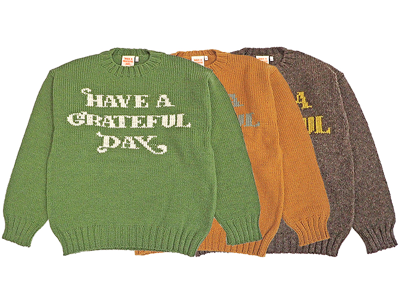 【HAVE A GRATEFUL DAY】WOOL KNIT CREW