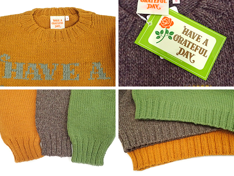 【HAVE A GRATEFUL DAY】WOOL KNIT CREW