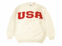 【THRIFTY LOOK】USA HAND KNIT CREW