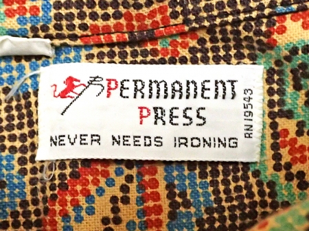 『PERMANENT PRESS』プリントボタンダウンシャツ