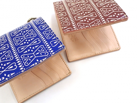 【GO WEST】SHORT WALLET (二つ折)/PAISLEY PRINT LEATHER