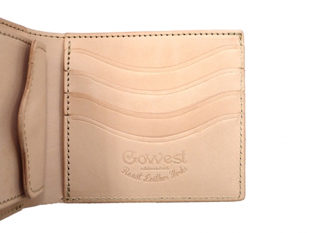 【GO WEST】SHORT WALLET (二つ折)/PAISLEY PRINT LEATHER