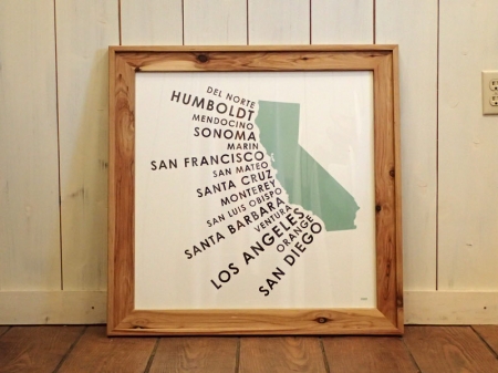 ORANGE&PARK "CALIFORNIA COASTAL COUNTIES" Print