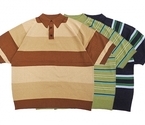 【TOWN CRAFT】SURF BORDER POLO SWEATER 