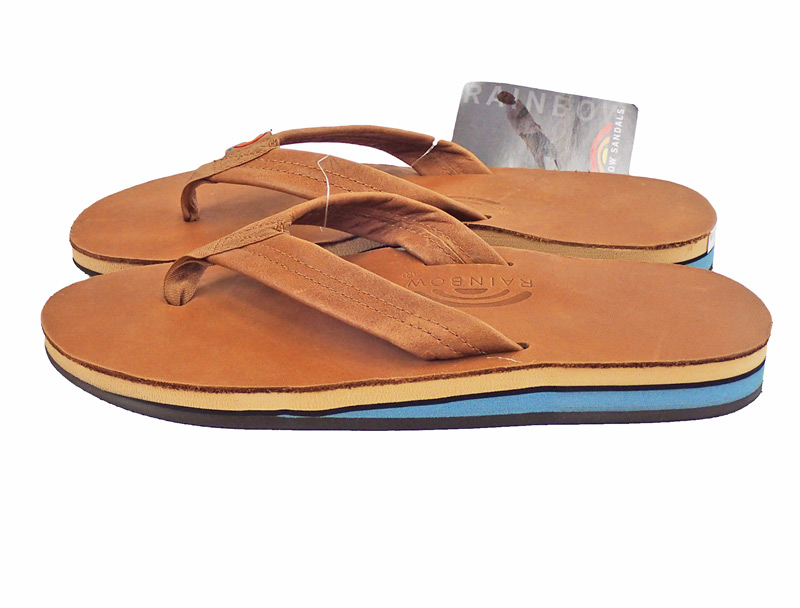 Rainbow Sandals Classic Leather Double Layer"Blue"
