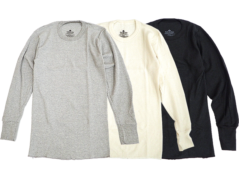 【INDERA KNITTING MILLS】POLY COTTON L/S THERMALS